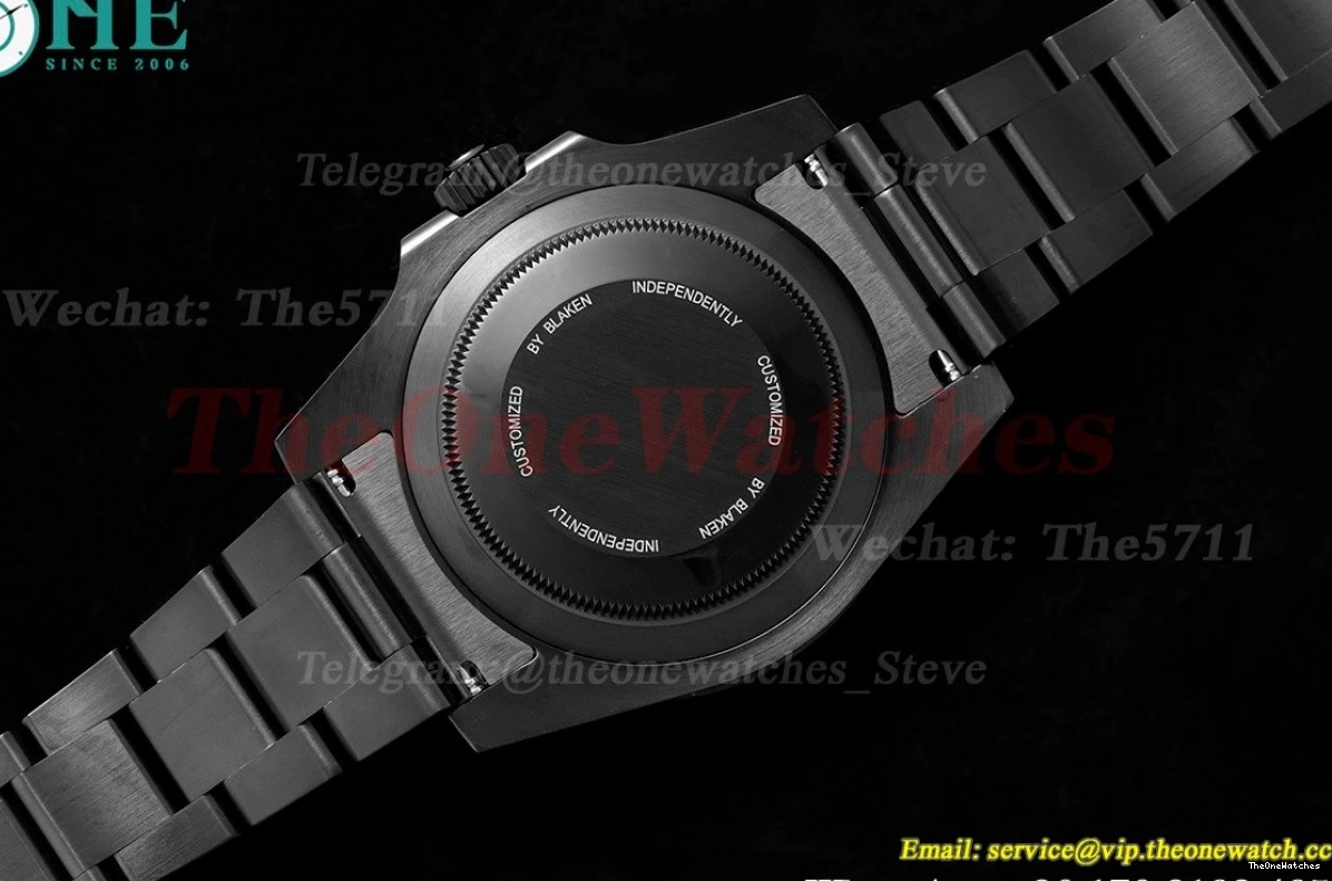 VS3135 SS DLC Green Blaken V6F Dot 40mm Submariner 0407